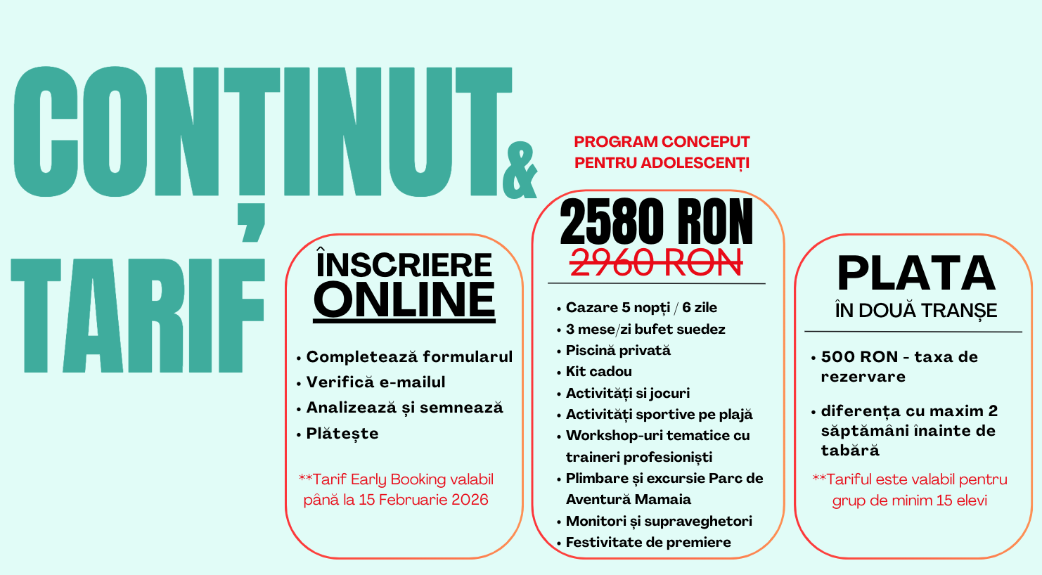 tarif tabara de engleza